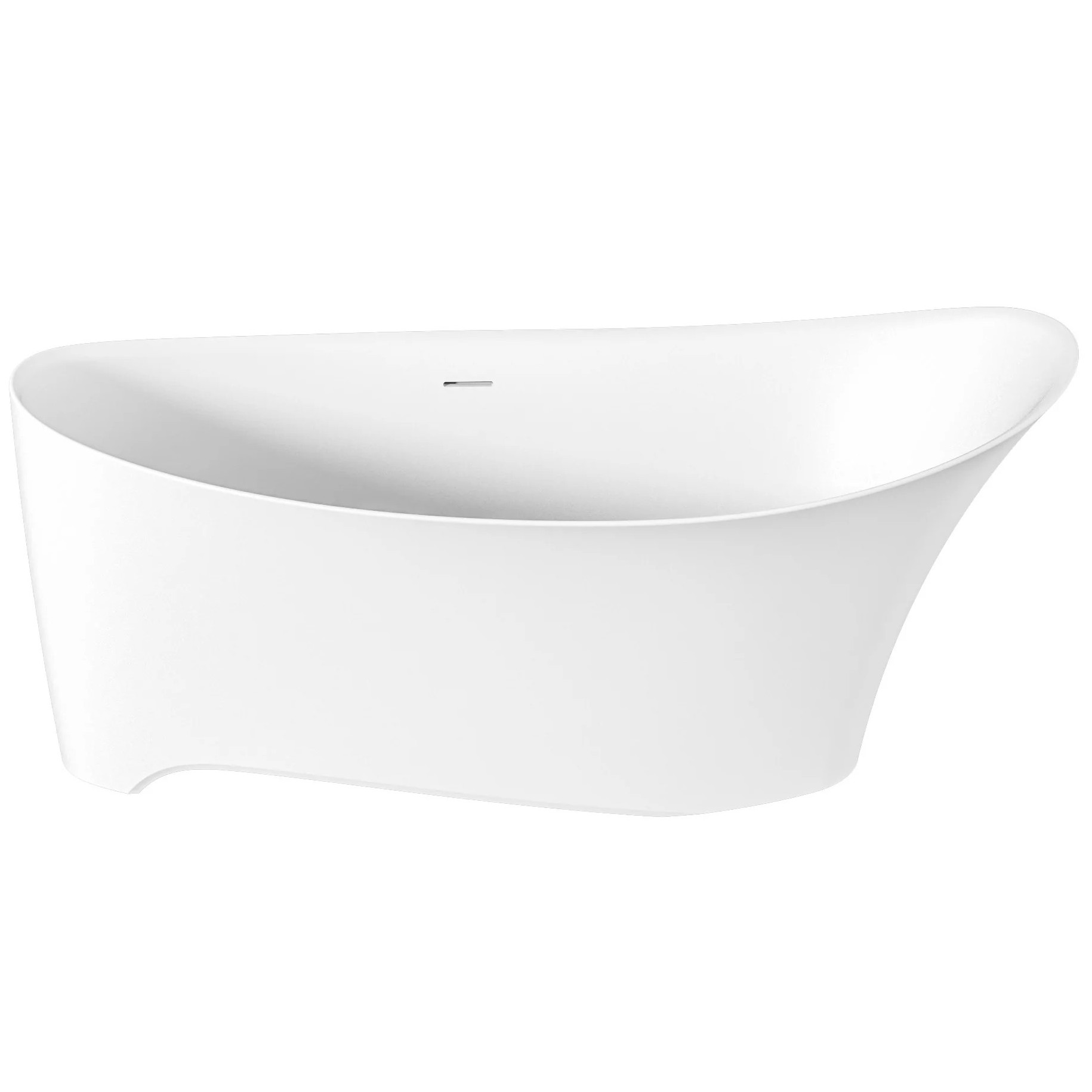 Ванна отдельностоящая BAS Иннова 170x75 белый матовый Solid Surface, ВА00040