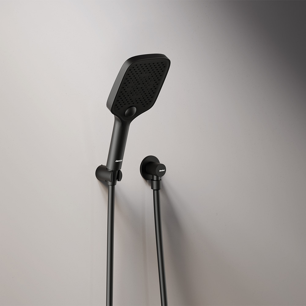 Встраиваемая душевая система Gala с ванно-душевым смесителем, цвет: чёрный