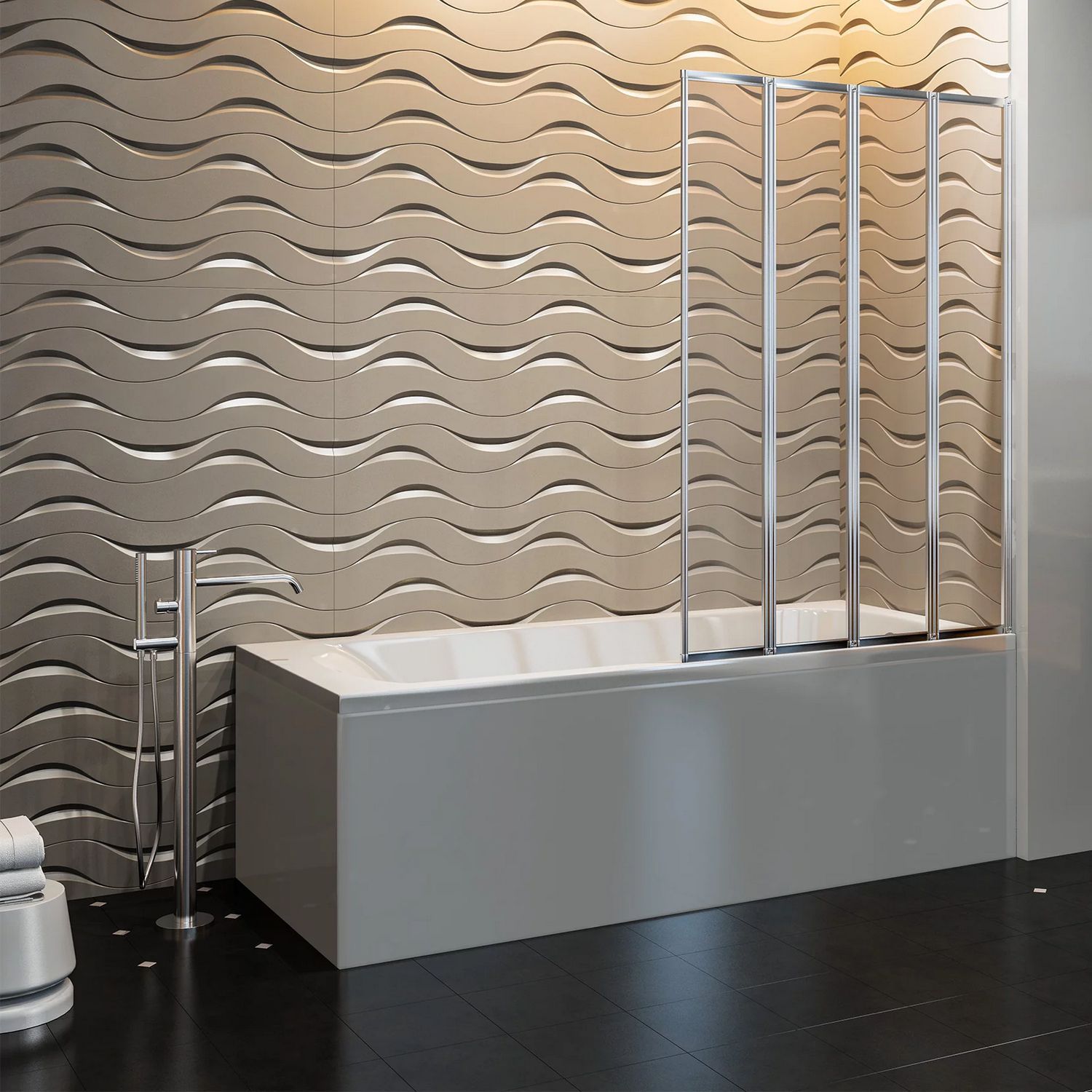 Шторка на ванну Good Door Screen GR4-100-C-CH, ПД00092