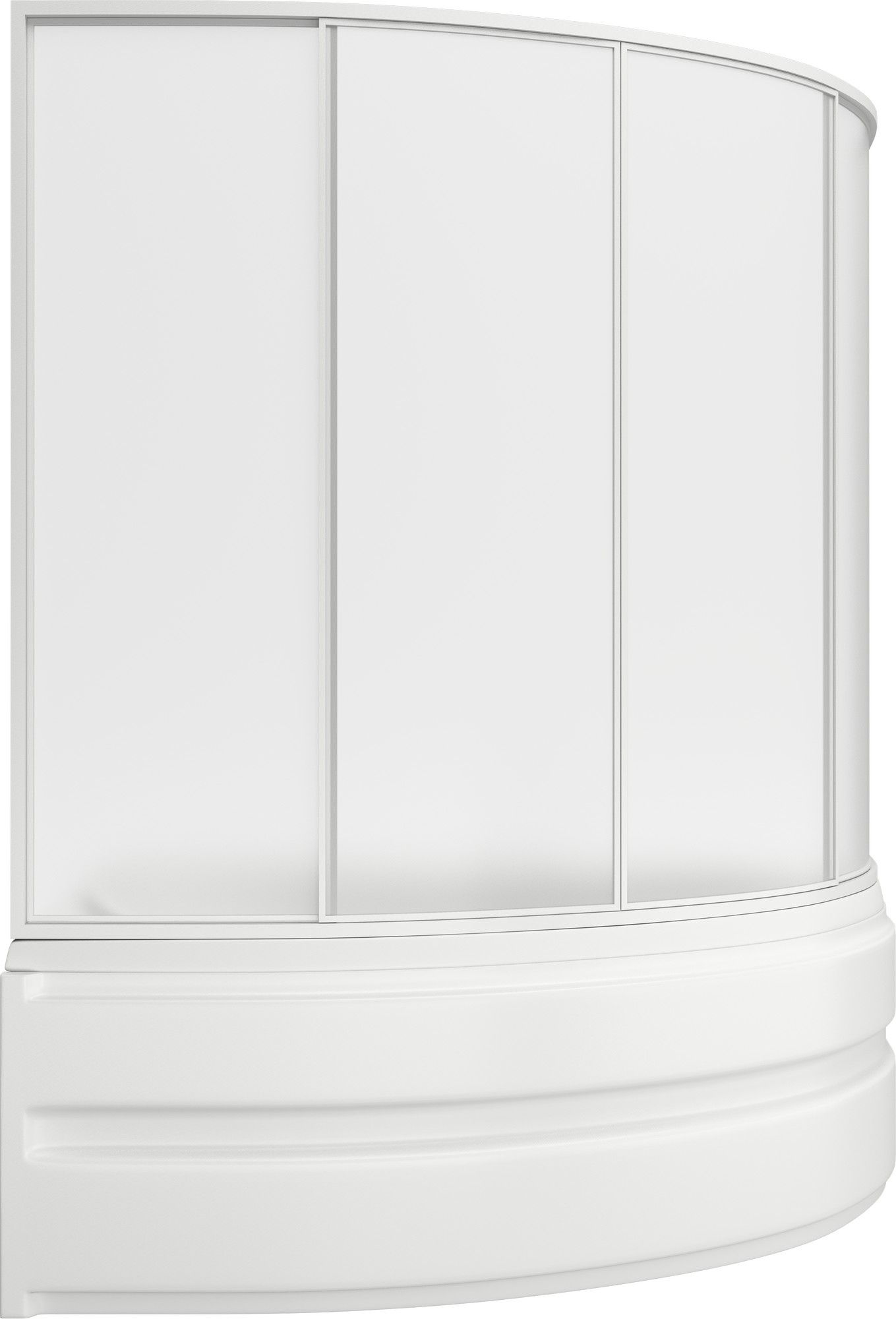 Шторка для ванны BAS Сагра (4 створки стекло), ШТ00038