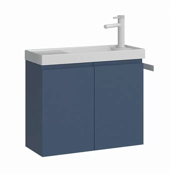Тумба с раковиной ORKA Ferla 60 подвесная, синий матовый