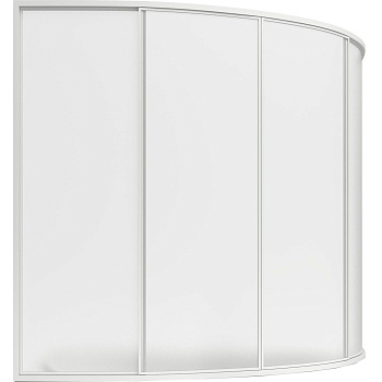 Шторка для ванны BAS Алегра (4 створки пластик), ШТ00012