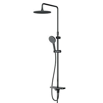 Душевая система Like цвет: черный