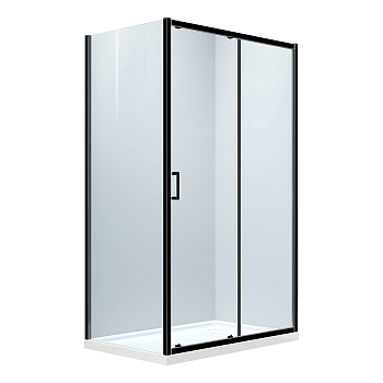 Душевой уголок Abber Komfort 160x90x200 черный